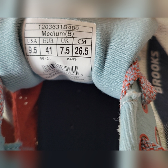 Brooks Cascadia 16 Running Shoes Women's Size 9.5 Blue and Grey - Picture 9 of 13